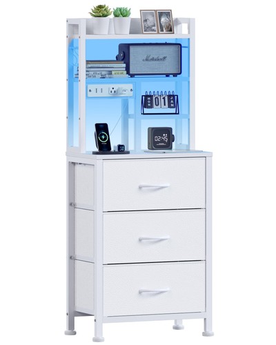 Tall nightstand with led - tall,