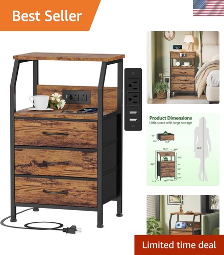 Functional night stand with - night,